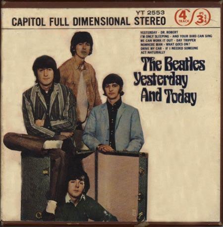 Yesterday And Today Capitol YT-2553 3¾ ips 5" tape; brown box SI = 7 As with ALL tape formats, all of the songs on this tape are in true stereo.