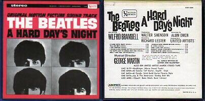 A Hard Day's Night United Artists UAX-6366 3¾ ips 60's logo;