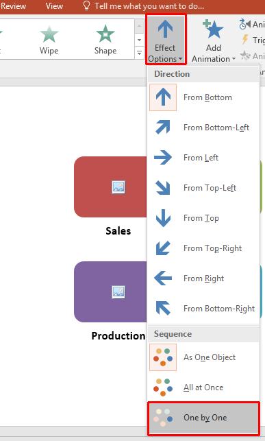 PowerPoint 2016 Advanced Page 104 Click on the Preview button to watch the animation.