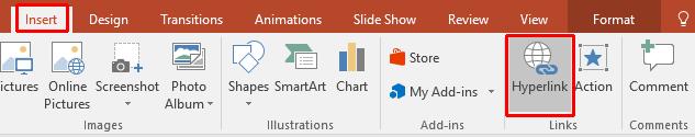 PowerPoint 2016 Advanced Page 131 Hyperlinks and PowerPoint 2016 Creating, editing and deleting hyperlinks Open a presentation called Hyperlinks. Double click on the word Microsoft to select it.