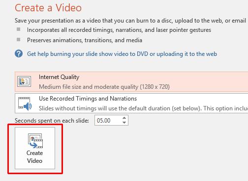 PowerPoint 2016 Advanced Page 158 The Save As dialog box will be displayed. Enter the file name Company Video.