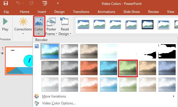 PowerPoint 2016 Advanced Page 66 Click on the Slide Show button to review your changes.