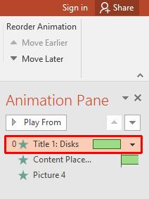 PowerPoint 2016 Advanced Page 86 Modifying custom animation settings Open a presentation called Custom animation 02. This slide contains a number of custom animations.