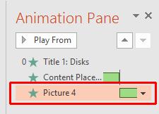 PowerPoint 2016 Advanced Page 90 Select the third item listed in