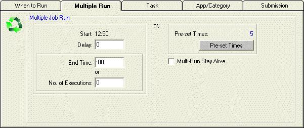 Multiple Run Job Event REV SCHEDULER (iseries) Multiple times allow you to define the execution of a Multiple Run Job Event that will execute at regular time intervals.