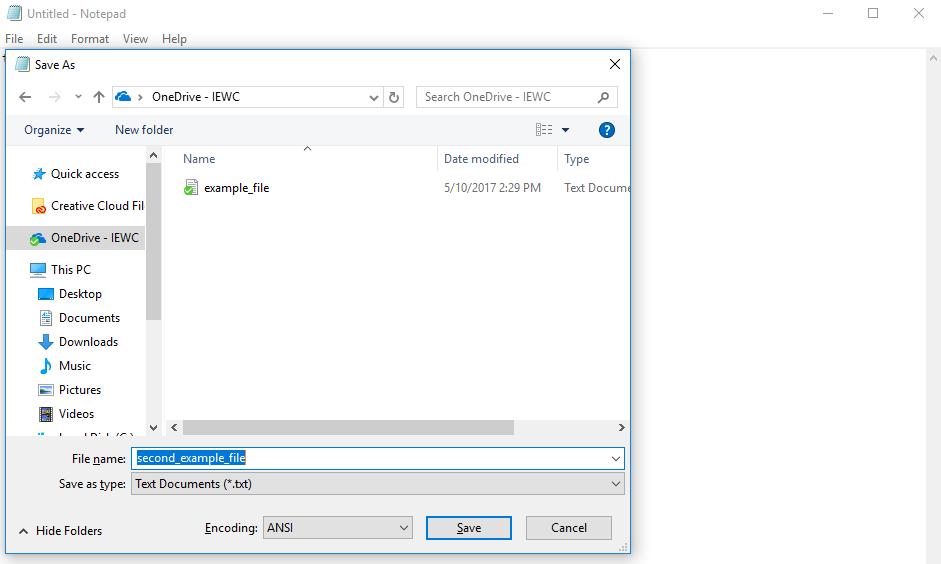 11. Another method is to save files directly into your OneDrive folder, as you would any other available storage