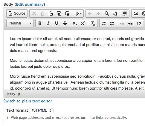 2. IMPORTANT! DO NOT copy and paste content directly from other applications into this content editor.