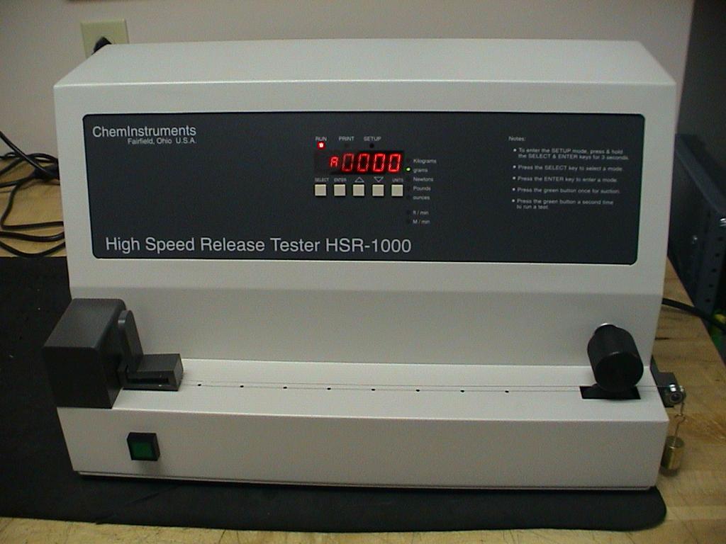 PRODUCT DESCRIPTION Congratulations on the purchase of your new ChemInstruments HSR-1000 High Speed Release Tester.