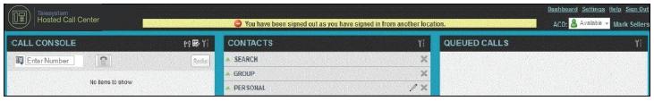 If the association/session expires while you are signed in to the client, you are automatically signed out from client.