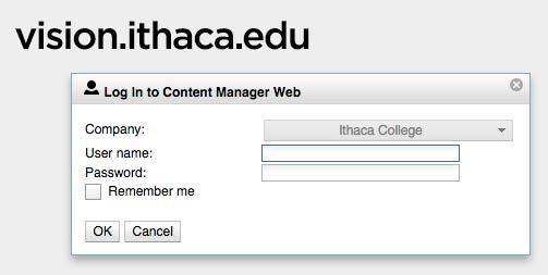 Page! 5 of! 17 WEB APP INTERFACE First, go to http://vision.ithaca.