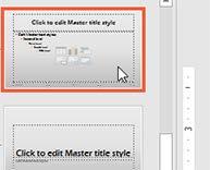 SLIDE MASTER MASTER FONT 1. Click on the View Tab 2. In the upper left, click on the Slide Master button You are now in the Slide Master view. 3. Click on the Home Tab 4.