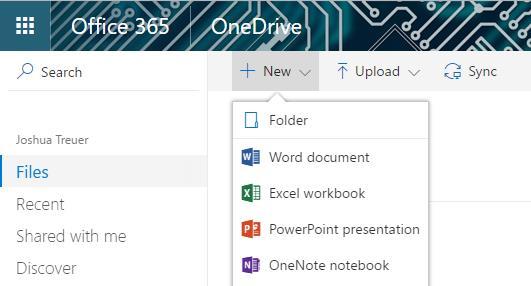 3. Let s create a folder and upload a file to OneDrive.