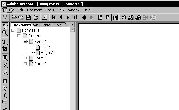 Creating PDF Files SETTING UP BOOKMARKS The PDF Print Driver sets up bookmarks at these levels by default: Form set - The text for this bookmark is the recipient name if applicable, otherwise it is