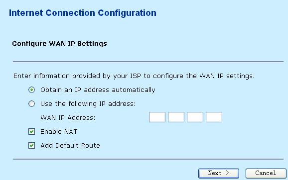 Sample 2: PPP over ATM for IPv6 (PPPoA IPv6) Step 1 Select PPP over ATM for IPv6 (PPPoA IPv6) protocol and set the encapsulation type to VC MUX (depending upon the uplink equipment, generally VC MUX).