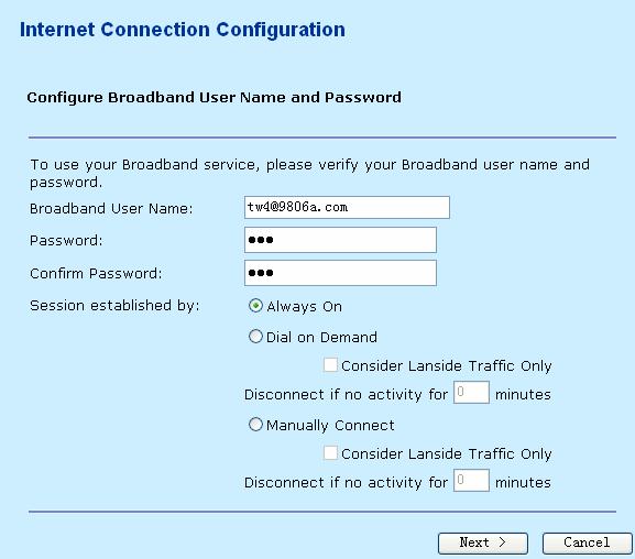 Field Description Through PPP dial-up to obtain an IP address Obtain an IP address assigned by up-link equipment, such as automatically BRAS.