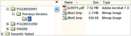 This implies, FOLDER00947 is the 'latest' version of File-Folder Object, which now has four File Attachments. Screen 3: Previous Versions Folder 4.