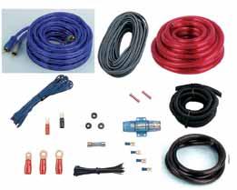 KIT 20 FT. 8 GA RED POWER CABLE COMPETITION HIGH QUALITY FUSE HOLDER 3 FT. 8 GA BLACK GROUND CABLE 16 FT.