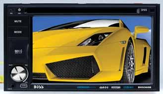 2" WIDESCREEN TOUCHSCREEN TFT MONITOR WITH USB AND SD MEMORY CARD PORTS AND FRONT PANEL AUX INPUT TRUE DOUBLE-DIN FIT BV9354 IN-DASH DOUBLE-DIN DVD/MP3/CD AM/FM RECEIVER WITH 6.