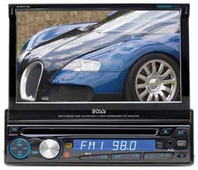 FULL DETACHABLE FRONT PANEL BV9974B BLUETOOTH -ENABLED IN-DASH DVD/MP3/CD AM/FM RECEIVER WITH MOTORIZED FLIP-OUT 7" WIDESCREEN TOUCHSCREEN TFT MONITOR WITH USB AND SD MEMORY CARD PORTS AND FRONT
