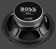 8 8" 8 OHM MID BASS DRIVER PP PRO SPEAKERS FEATURE: Stamped metal basket Domed shaped dust cap PP8.