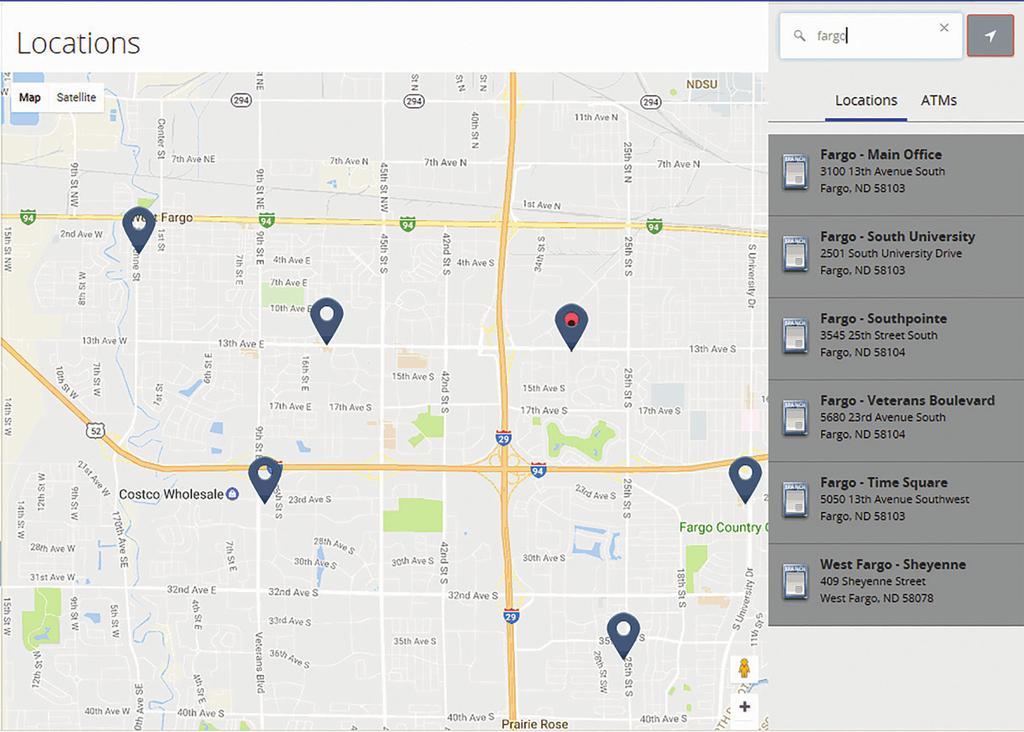 5 Locations Locations and ATMs If you need to locate a Bell Bank branch or ATM, the interactive map below can help you find locations nearest you.