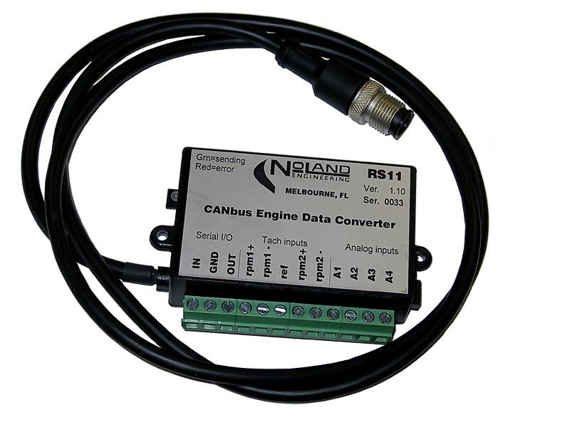 Model RS11 v2.0 CANbus Engine Data Converter NoLand Engineering, Inc. TABLE of CONTENTS 1. Introduction 2. General Description 3. Installation 4. Operation 5. Technical Specifications 6.