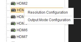 Step 3 Choose one of the resolutions from the drop down list. Check the checkbox of Batch Configuration to set the same configuration for other outputs with same signal source.