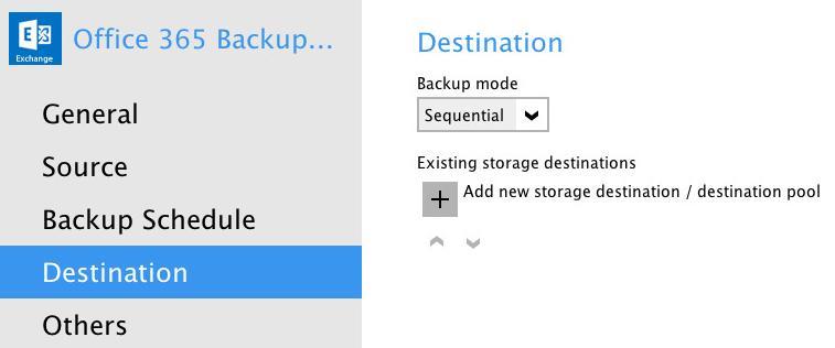 Destination in the backup creation process on User Web Console but wish to add additional backup destination other than the predefined destination. 1.