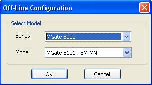 Create/Modify the Configuration File You can create or modify a configuration file manually through MGate Manager. A configuration file can be generated using the Export function.