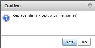 As before with the picture, you need to click once on the document name to set all of the required information. You will be presented with the below message when you click on the document name.