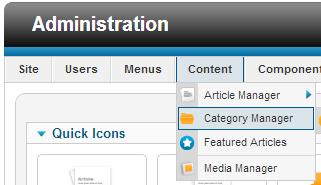 New page Joomla has a specific hierarchy when creating a new page.