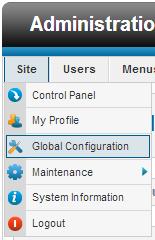 Global Configuration Global configuration is your site settings.