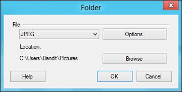 You see a window like this: Epson JPEG File Settings 3. Select the image format for the saved files from the File or File Type list. 4.