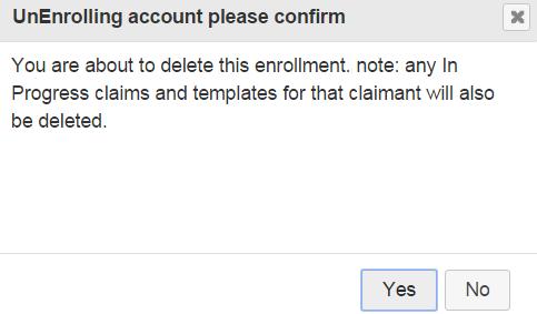 This will bring up the manage enrollment screen and display the enrollment status for the programs.