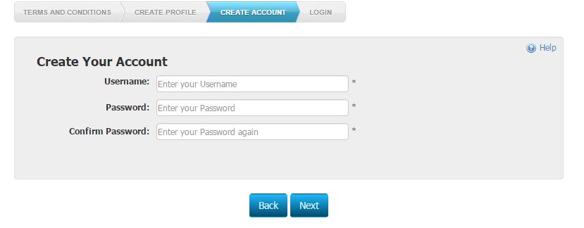 After the user has set up a username and password through SIAMS, they will receive a