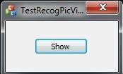 Open the folder of the GV-System and click TestRecogPicView.exe. This dialog box appears. Figure 12-4 2. Click Show.