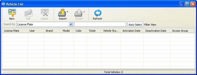 12.4 Adding Vehicles Once you have set up the GV-DVR LPR or GV-DSP LPR, you will need to create a vehicle database.