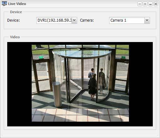 9.2 Accessing Live Video You can use GV-ASWeb to remotely watch live video of devices connected to the GV-ASManager. 1. On GV-ASWeb, click the Live Video icon. This window appears. Figure 9-4 2.