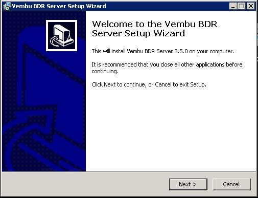 Windows Backup Server Installation Vembu BDR Server is currently supported for below versions of Windows Servers (Please make sure that you are using any one of the below versions).