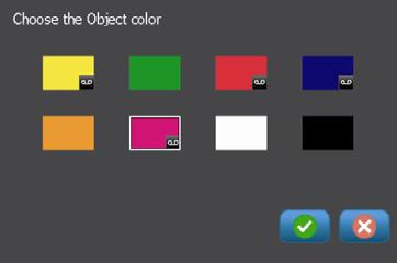 All other actions are highlighted in bold. Change Object Color 1. Touch any object in the Editor to select it. 2. In the Control Panel, touch the color selector. 3.