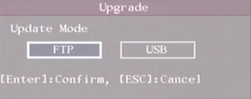 6.2 Upgrade You can use this function to upgrade the firmware.