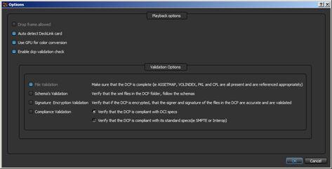 7.4 Modifying CineAsset Player settings Figure 70: CineAsset Player main window 2.