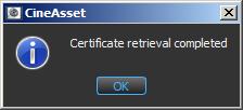 4 Retrieving a certificate from an FTP site You can retrieve a Dolby server certificate from an FTP site. 1.
