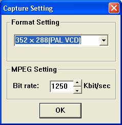 User Guide - Contents 4-2. How to Capture Video Capture Setting Dialog Box The Capture Setup dialog box allows the user to select various video format types and sizes during video recording.