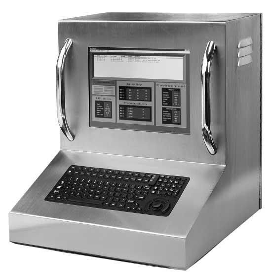 MMI-3000 Industrial PC with 15" TFT Display & Keyboard Features 15" TFT LCD display Heavy-duty Stainless Steel Case and NEMA 4/12 Compliant Front Panel 700MHz Intel Pentium III CPU NEMA 4 Rubber