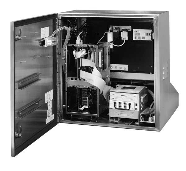 The MMI-3000 features a hinged back panel which allows easy access to the interior for quick upgrades and maintenance. Dimensions: 20.00 11.00 FACTORY AUTOMATION 3.25 20.31 23.