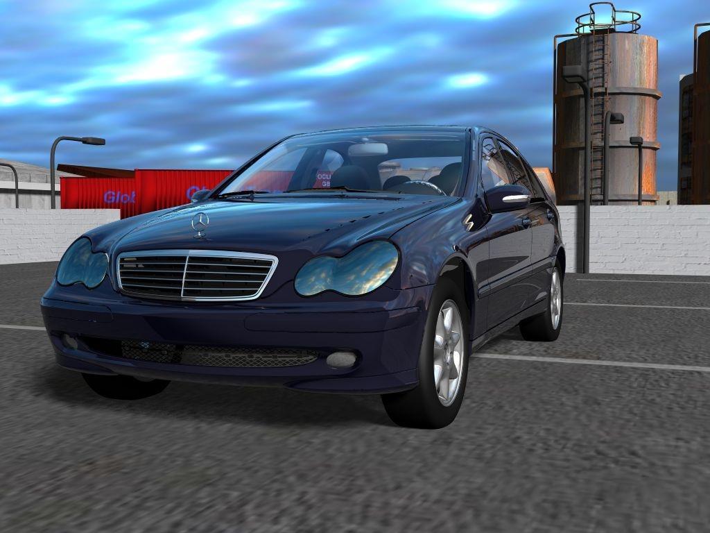 Advanced Materials Application to a real car using spline surfaces, realistic paint shaders,