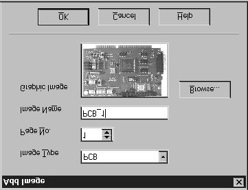 If there is more than one Image of this type, the Board Viewer will assign a page number for this image. It is shown in the Page No. edit box. You can modify this value.