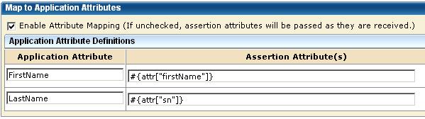 Relying Party Interaction with Applications Using the Application Attributes Definitions Table You define attribute mapping rules in the Application Attributes Definitions table of the Application