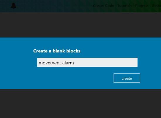 the Microsoft Research blocks banner and click New Project.